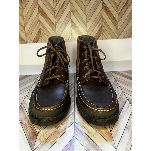 Cole Haan Pinch Maine Classic Boots Lace Up Moc Toe Brown Mens Size US 7.5 M - Picture 5 of 10